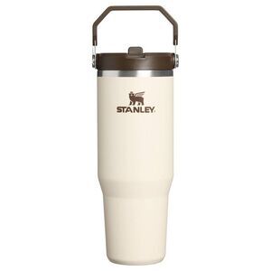 Stanley 30 oz Stainless Steel Ice Flow Flip Straw Tumbler Cream Western